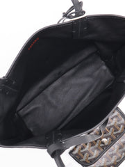 GOYARD Goyardine Mini Anjou Reversible Tote - Black