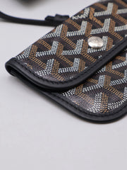 GOYARD Goyardine Mini Anjou Reversible Tote - Black