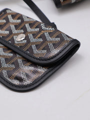 GOYARD Goyardine Mini Anjou Reversible Tote - Black