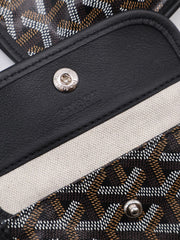 GOYARD Goyardine Mini Anjou Reversible Tote - Black
