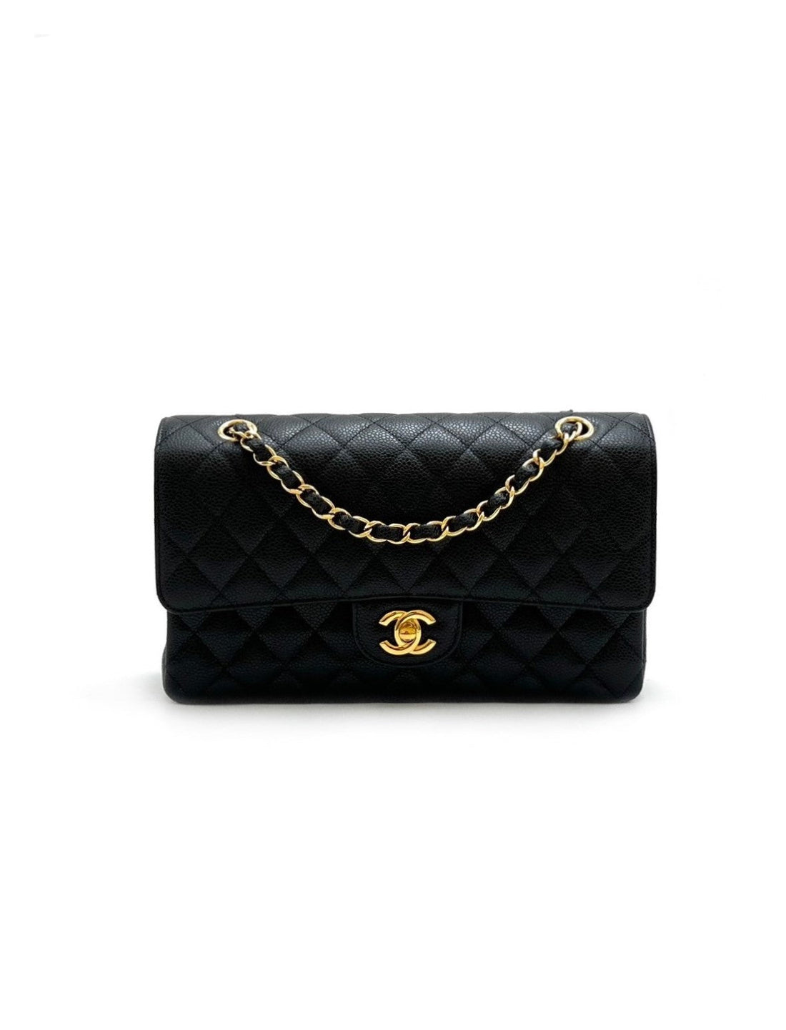 【二手商品】CHANEL 經典口蓋包 CF25 - 黑金