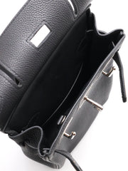 HERMES Hac a Dos Small - Noir with Palladium Hardware