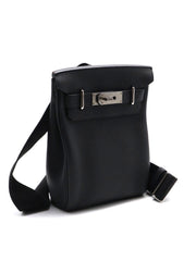 HERMES Hac a Dos Small - Noir with Palladium Hardware