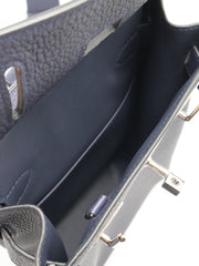 HERMES Hac a Dos Small - Bleu Nuit with Palladium Hardware