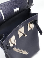 HERMES Hac a Dos Small - Bleu Nuit with Palladium Hardware