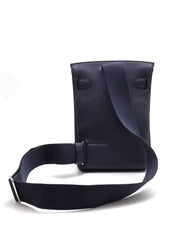 HERMES Hac a Dos Small - Bleu Nuit with Palladium Hardware