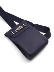 HERMES Hac a Dos Small - Bleu Nuit with Palladium Hardware