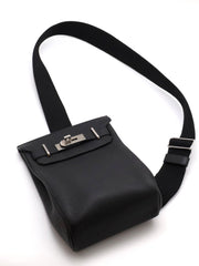 HERMES Hac a Dos Small - Noir with Palladium Hardware