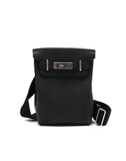HERMES Hac a Dos Small - Noir with Palladium Hardware