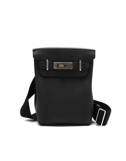 HERMES Hac a Dos Small - Noir with Palladium Hardware