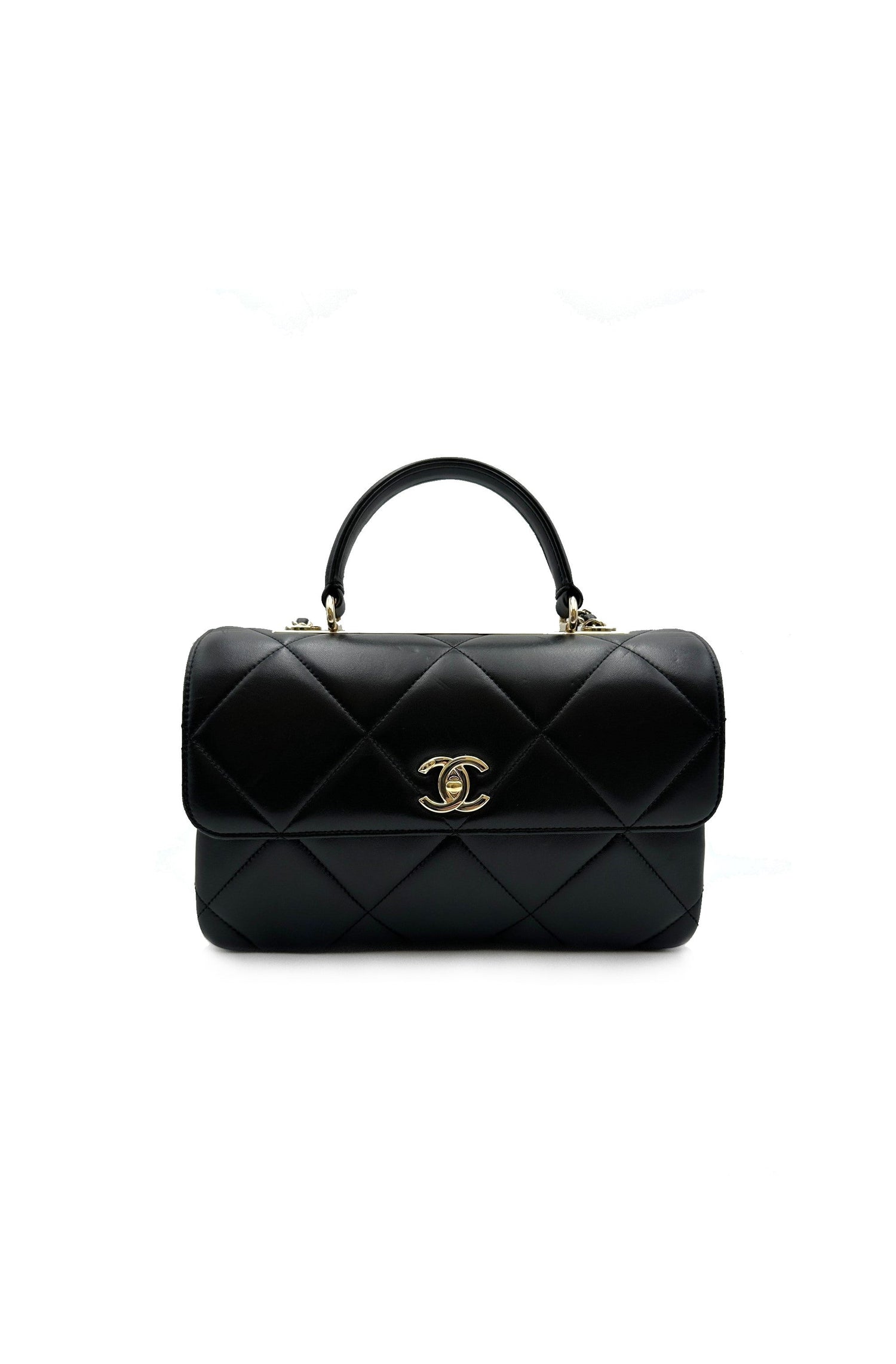 【二手商品】CHANEL Trendy handle - 中號黑金28開