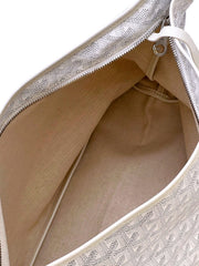 GOYARD Goyardine Bohème Hobo Bag – White