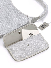 GOYARD Goyardine Bohème Hobo Bag – White