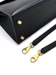 HERMES Kelly 25 - Noir with Gold Hardware