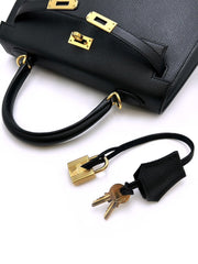 HERMES Kelly 25 - Noir with Gold Hardware