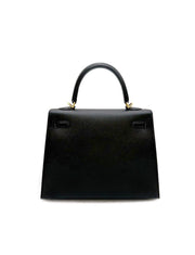 HERMES Kelly 25 - Noir with Gold Hardware