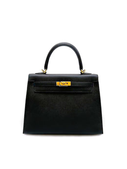 HERMES Kelly 25 - Noir with Gold Hardware