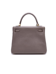 HERMES Kelly 25 - Gris Etain with Gold Hardware