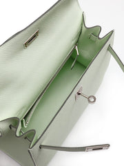 HERMES Kelly 25 - Vert Fizz with Palladium Hardware