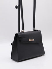 HERMES Kelly En Desordre 20 - Noir with Palladium Hardware [W]