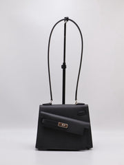 HERMES Kelly En Desordre 20 - Noir with Palladium Hardware [W]