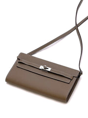 HERMES Kelly To Go - Etoupe with Palladium Hardware