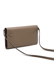 HERMES Kelly To Go - Etoupe with Palladium Hardware