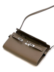 HERMES Kelly To Go - Etoupe with Palladium Hardware