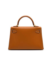 HERMES Mini Kelly II - Gold with Gold Hardware
