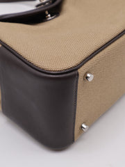 HERMES Mini Lindy II - Mousse/Bai Brun with Palladium Hardware [G]