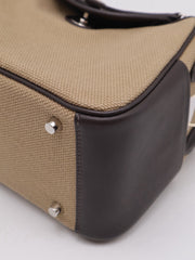 HERMES Mini Lindy II - Mousse/Bai Brun with Palladium Hardware [G]