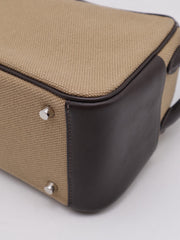 HERMES Mini Lindy II - Mousse/Bai Brun with Palladium Hardware [G]