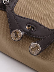 HERMES Mini Lindy II - Mousse/Bai Brun with Palladium Hardware [G]