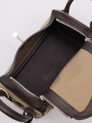 HERMES Mini Lindy II - Mousse/Bai Brun with Palladium Hardware [G]