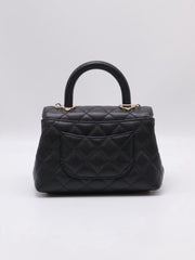 CHANEL Mini Coco Handle - Black with Gold Hardware