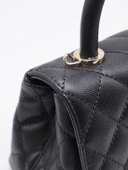CHANEL Mini Coco Handle - Black with Gold Hardware