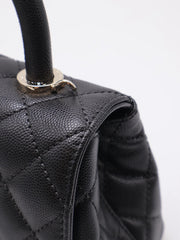 CHANEL Mini Coco Handle - Black with Gold Hardware