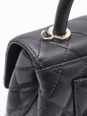 CHANEL Mini Coco Handle - Black with Gold Hardware