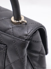 CHANEL Mini Coco Handle - Black with Gold Hardware