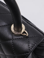 CHANEL Mini Coco Handle - Black with Gold Hardware