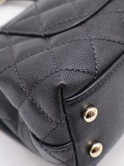 CHANEL Mini Coco Handle - Black with Gold Hardware