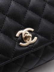 CHANEL Mini Coco Handle - Black with Gold Hardware