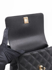 CHANEL Mini Coco Handle - Black with Gold Hardware