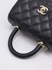 CHANEL Mini Coco Handle - Black with Gold Hardware