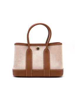 HERMES Mini Garden Party  - Canvas / Gold [G]