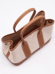 HERMES Mini Garden Party  - Canvas / Gold [G]