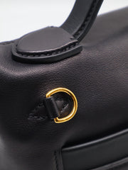 HERMES Mini 24/24 - Noir with Gold Hardware [W]