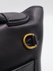 HERMES Mini 24/24 - Noir with Gold Hardware [W]