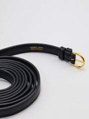 HERMES Mini 24/24 - Noir with Gold Hardware [W]