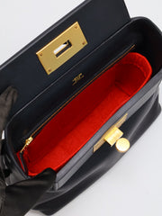 HERMES Mini 24/24 - Noir with Gold Hardware [W]
